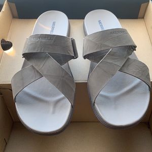 Merrell Around Town Sunvue Slide Stone 10